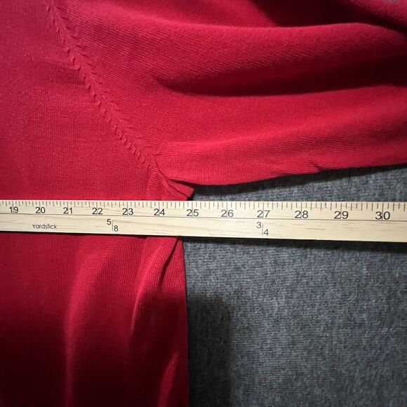 Calvin Klein Red Sparkle Long Sleeve Top Womens Plus Size 3X New with Tags - Picture 6 of 8